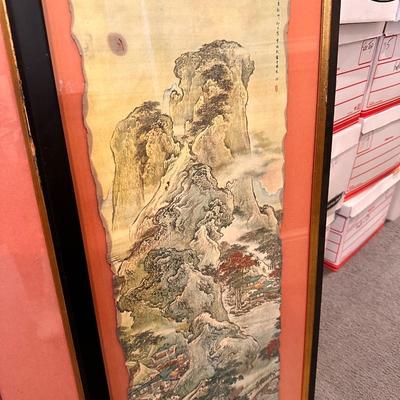 Framed Oriental Silk Lot