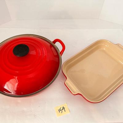 Le Creuset Pot and Baking Dish Lot