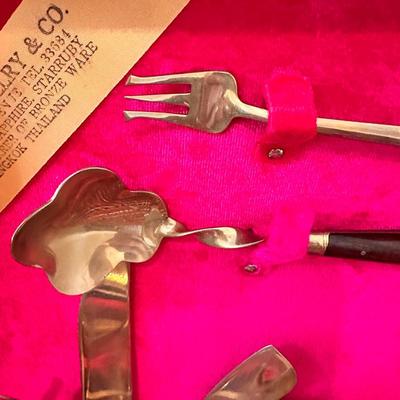 Vintage Bronzeware Flatware Set  ORIENTAL JEWELRY AND CO.