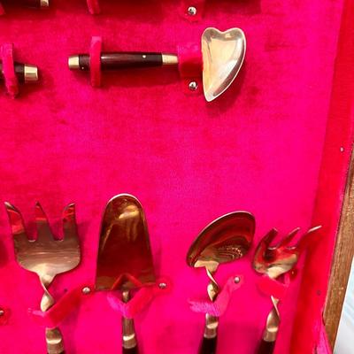 Vintage Bronzeware Flatware Set  ORIENTAL JEWELRY AND CO.