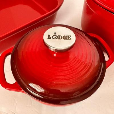 Red Kitchen Ware Lot