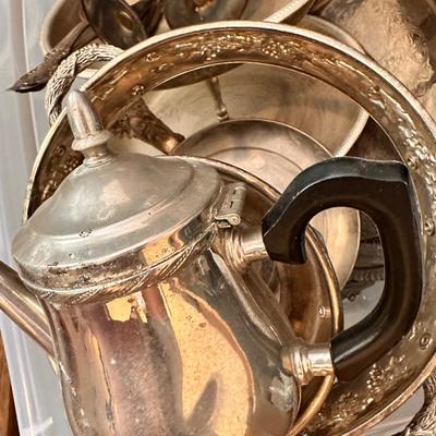 Misc Silver Plate Serving Lot