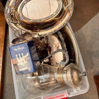 Misc Silver Plate Serving Lot