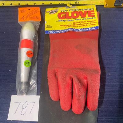 Fishing Gloves and Bobber