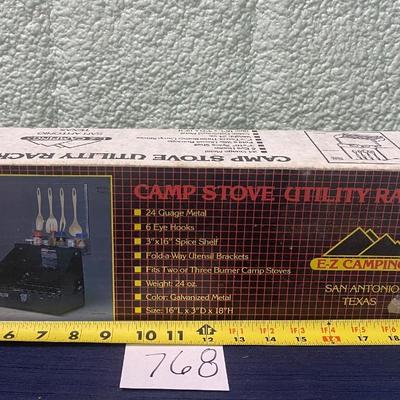 Camp Stove Utility Rack