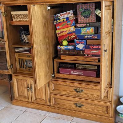 Oak Entertainment center