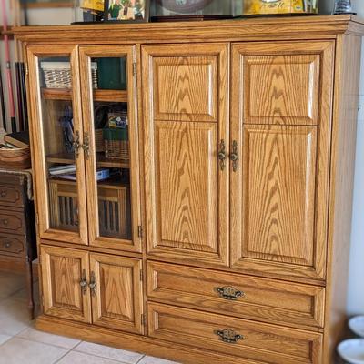 Oak Entertainment center