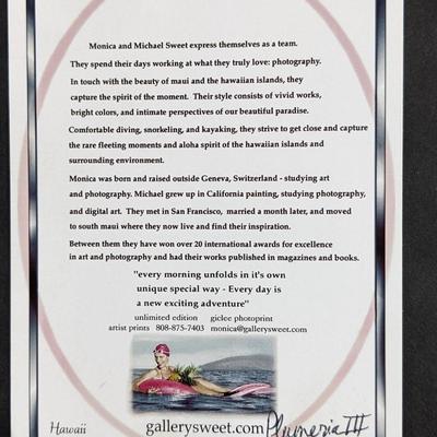 Monica & Michael Sweet Giclee Photo Print "Plumeria III" from Hawaii Signed