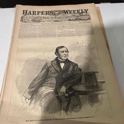 Lot of Harperâ€™s weekly papers