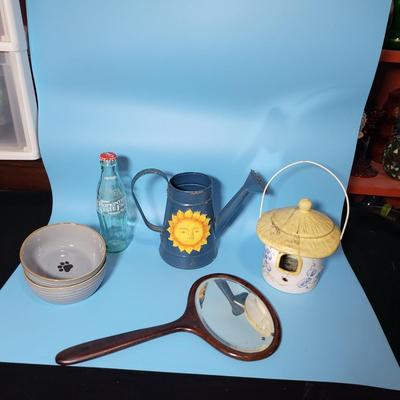 Variety lot with Folk Art Sun Watering Can