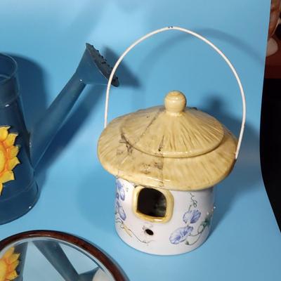 Variety lot with Folk Art Sun Watering Can
