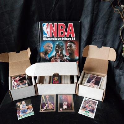 NBA TRADING CARDS AND BOOK