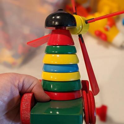 BRIO WINDMILL WOOD PULL TOY - EXCELLENT