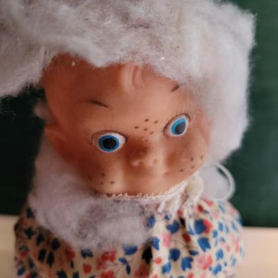 Vintage Soap Bottle Sewing Kit Doll