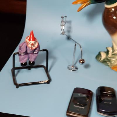 Misc. Lot with Vintage Ceramic Duck