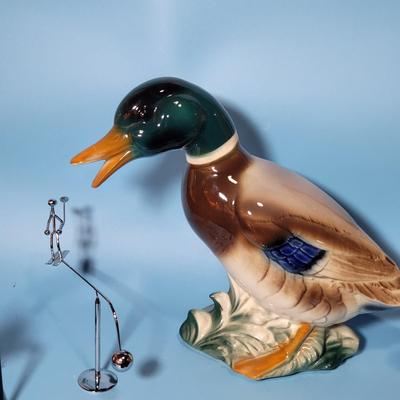Misc. Lot with Vintage Ceramic Duck