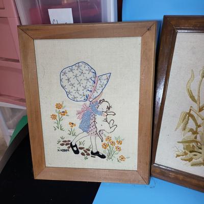 Vintage Crewel Lot
