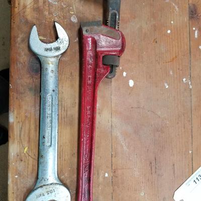 Pipe Wrench & Wrench
