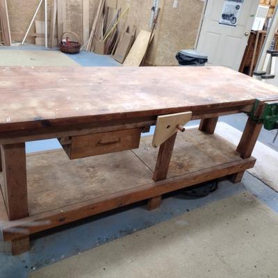 Wooden Work Bench