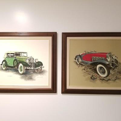 Framed Car Art Work