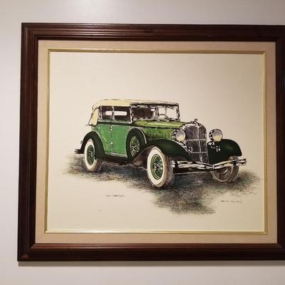 Framed Car Art Work