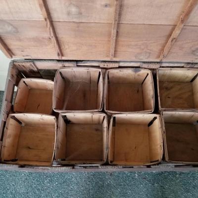 Primitive Wood Fruit Berry Box Crate