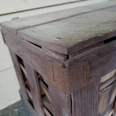 Primitive Wood Fruit Berry Box Crate
