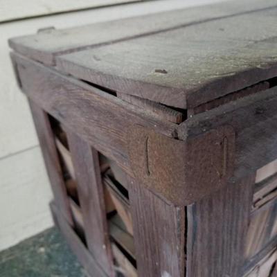 Primitive Wood Fruit Berry Box Crate