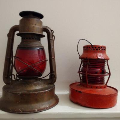 Two Railroad Lanterns