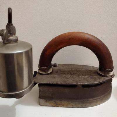 Antique Self-Heating Steam Iron