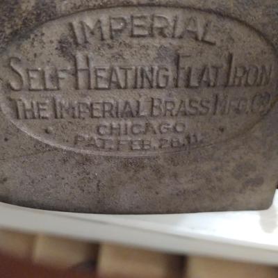 Antique Self-Heating Steam Iron