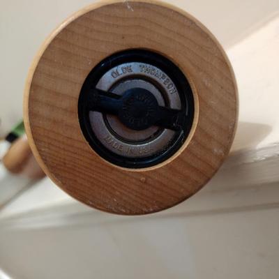 Wooden Salt/Pepper Grinder and Rolling Pin