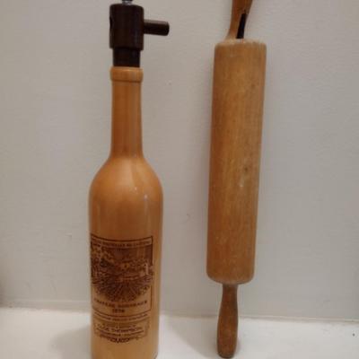 Wooden Salt/Pepper Grinder and Rolling Pin