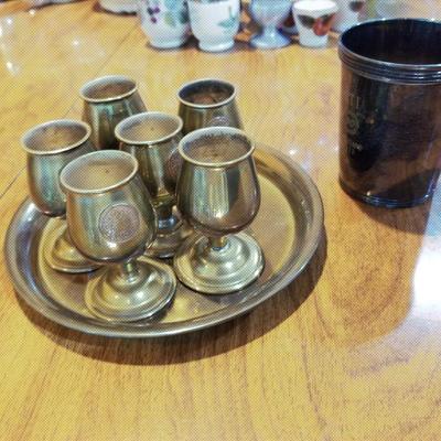 Mini Goblets and Plate