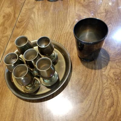 Mini Goblets and Plate