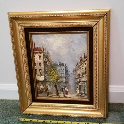 Oil on Board Buildings