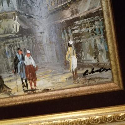 Oil on Board Buildings