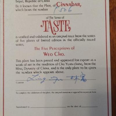 Chinese Cinnabar Plates