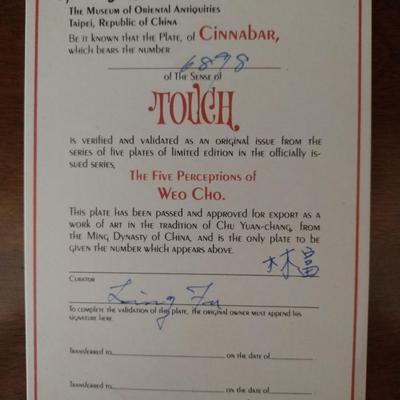Chinese Cinnabar Plates