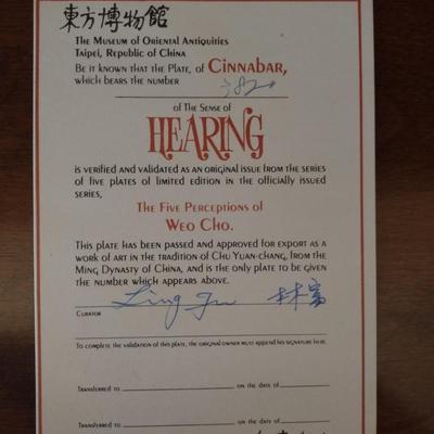Chinese Cinnabar Plates