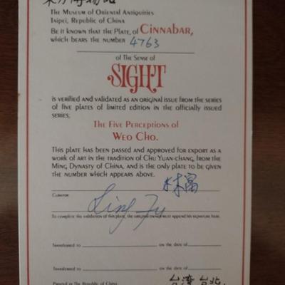 Chinese Cinnabar Plates