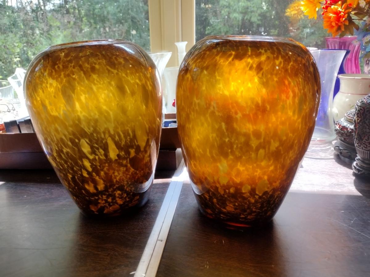 Amber Vases