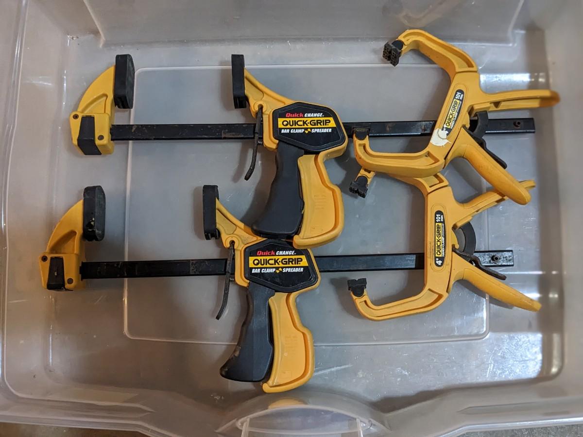 Set of 4 Quick Grip Clamps