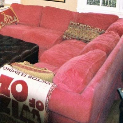 Pottery Bard slipcovered sectional.