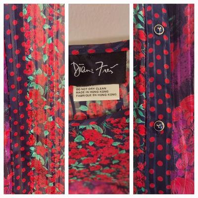Wow 2 for 1 Sale Diane Freis silk Embellished Special Edition Hankerchief dress & Chiffon Tunic top