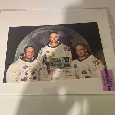Photo of Armstrong, Collins, Aldrin