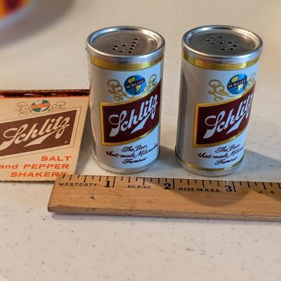 Another Vintage Set of Schlitz Salt and Pepper Shakers