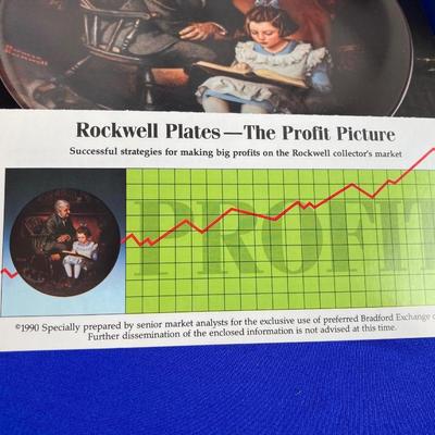 Decorative Norman Rockwell Plates and Tin