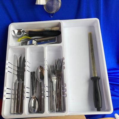 Some Handy Pampered Chef Goodies and Other Helpful Utensils and Kitchen Gadgets even an Adjustable Tray