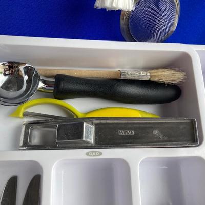 Some Handy Pampered Chef Goodies and Other Helpful Utensils and Kitchen Gadgets even an Adjustable Tray